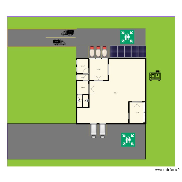 Planta Biotecnologica. Plan de 0 pièce et 0 m2