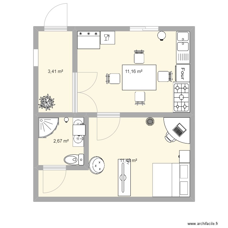 ejercicio 2. Plan de 0 pièce et 0 m2