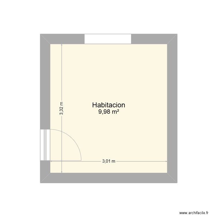 Habitacion Alan. Plan de 0 pièce et 0 m2