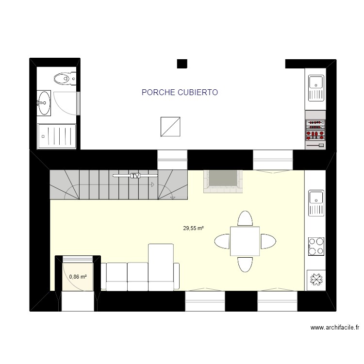 PLANTA BAJA APTO. A   (IZQUIERDA)   02   porche. Plan de 0 pièce et 0 m2