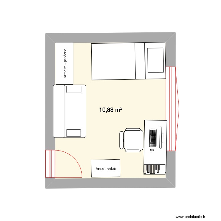avitacion del medio. Plan de 0 pièce et 0 m2