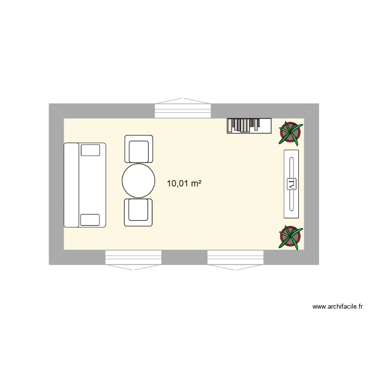 Salon. Plan de 0 pièce et 0 m2