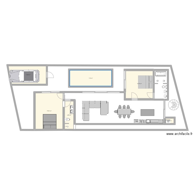 Villa Bali. Plan de 0 pièce et 0 m2