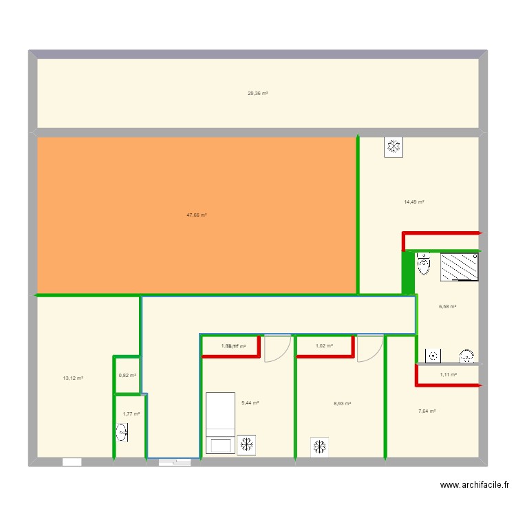 casa . Plan de 0 pièce et 0 m2