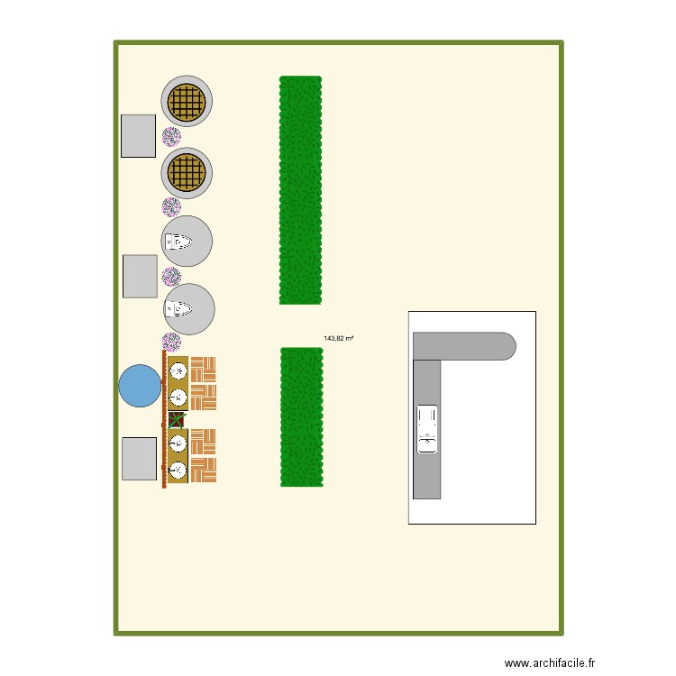 camping wc e cozinha. Plan de 0 pièce et 0 m2