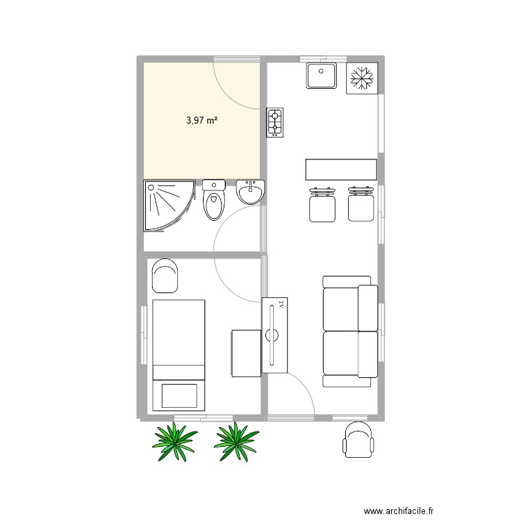 apartamento. Plan de 0 pièce et 0 m2