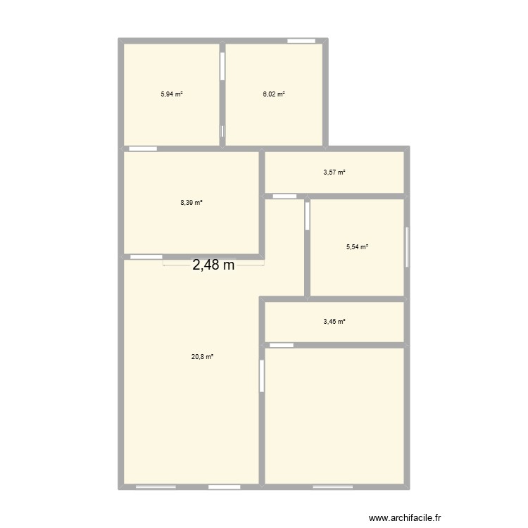 casa 8 v2. Plan de 0 pièce et 0 m2