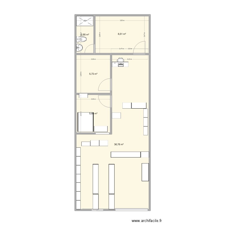 farmacia lourdes. Plan de 0 pièce et 0 m2