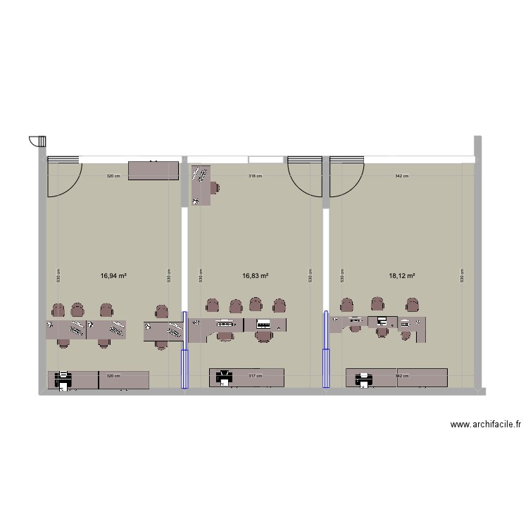 escritorio. Plan de 0 pièce et 0 m2