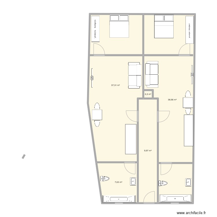 plano calle flauta. Plan de 0 pièce et 0 m2