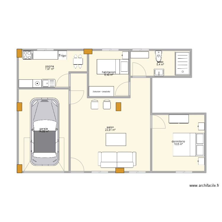 local de hector. Plan de 0 pièce et 0 m2