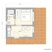 PLAN RENOVATION DE LA MAISON EN BOIS SOUS TÔLE 80B CHEMIN DES LIMITES 97426 TROIS BASSINS