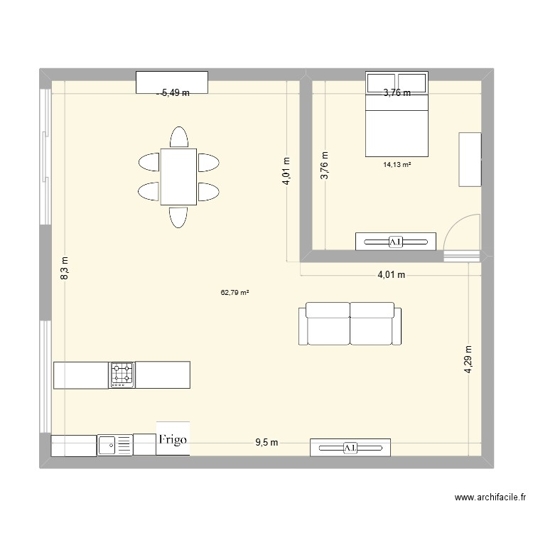 Proyecto lalo. Plan de 0 pièce et 0 m2