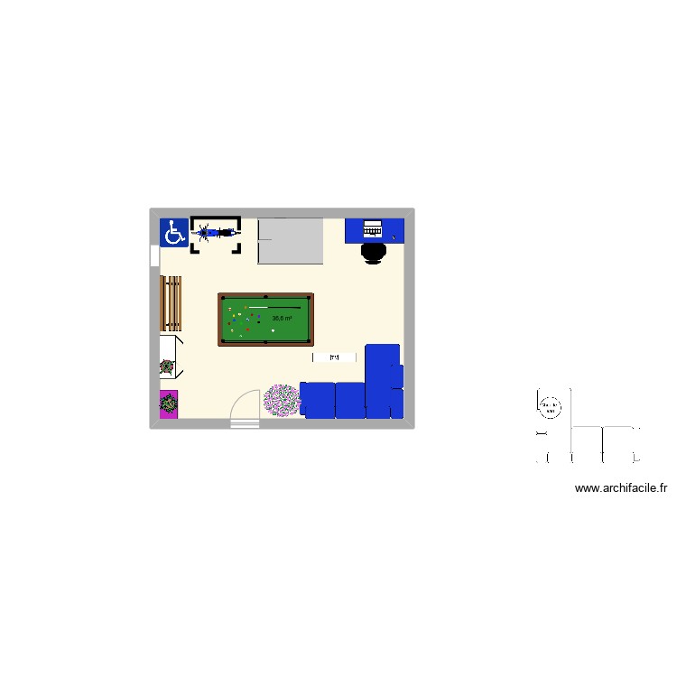 habitacion pi. Plan de 0 pièce et 0 m2