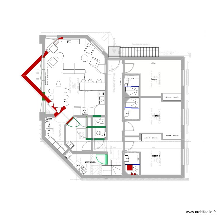 Notre Dame. Plan de 0 pièce et 0 m2