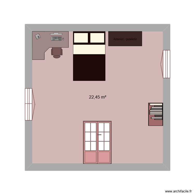 chambre khadija. Plan de 0 pièce et 0 m2