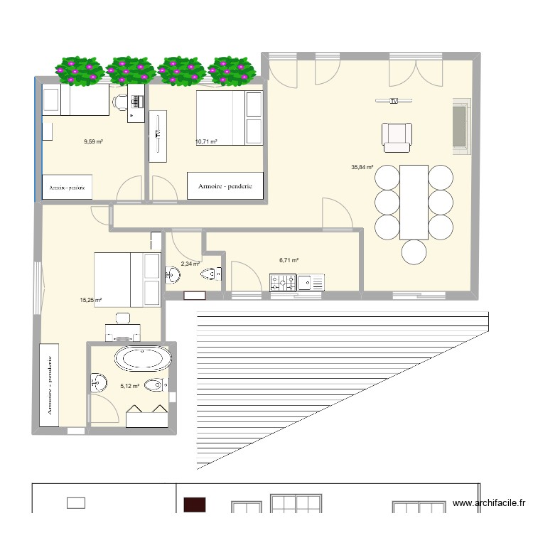 plano. Plan de 0 pièce et 0 m2