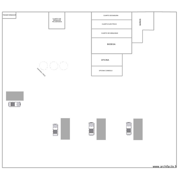 jjjGuerrero (Reforma local comercial) distri. Plan de 8 pièces et 543 m2
