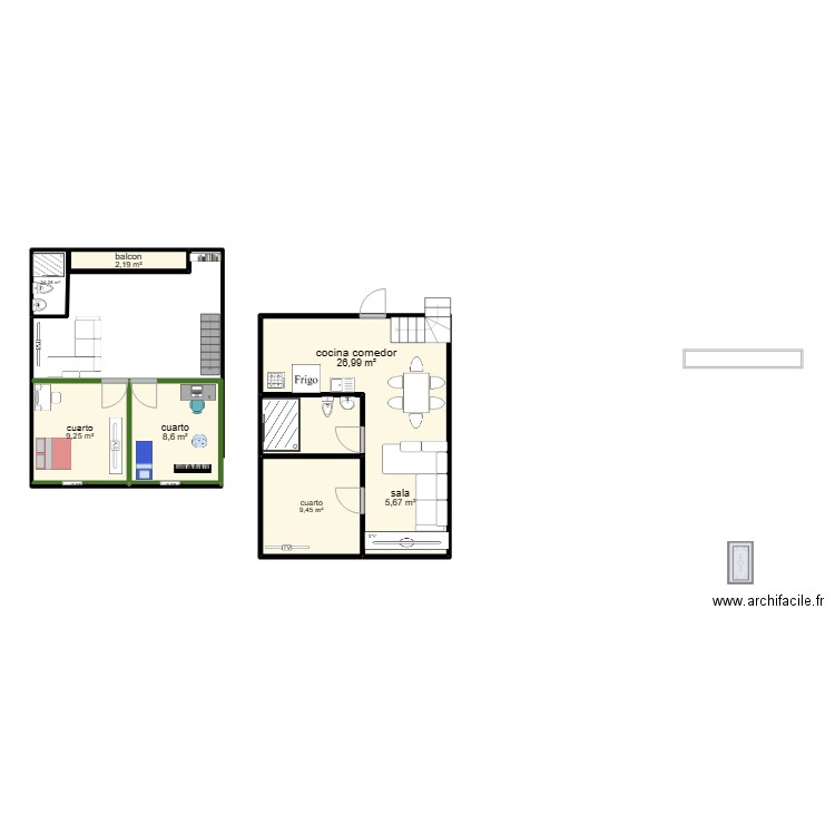 Soli 1er plano. Plan de 0 pièce et 0 m2