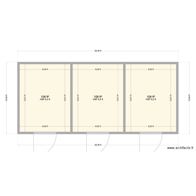 STL Plant (3) 10x13. Plan de 0 pièce et 0 m2