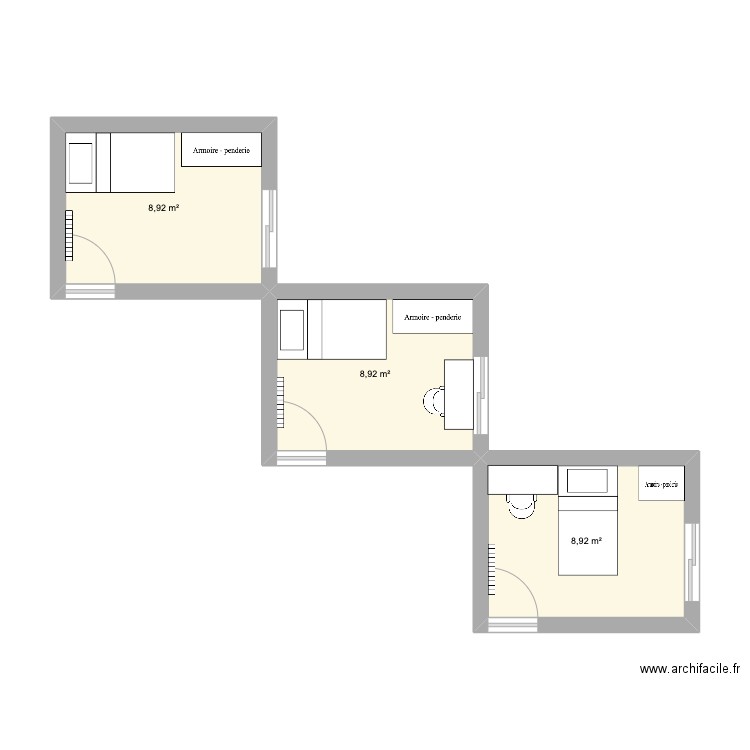 Cuarto Invitados. Plan de 0 pièce et 0 m2