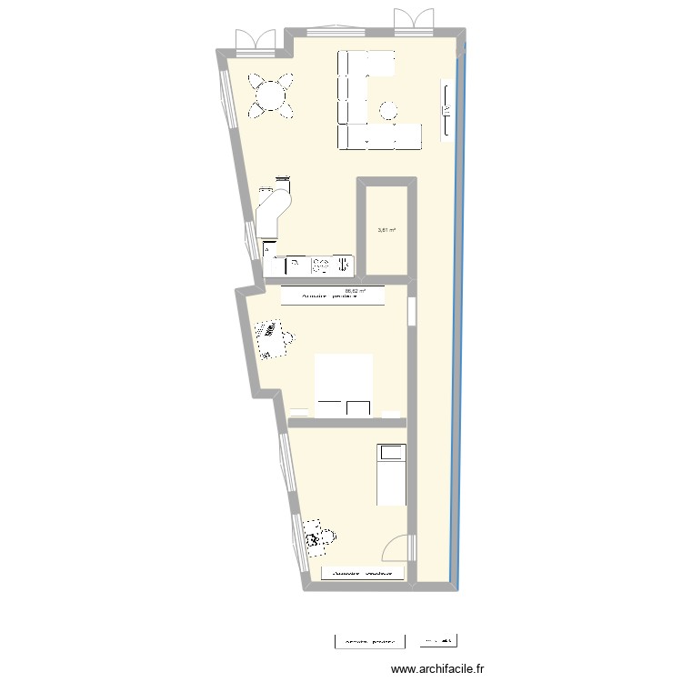 piso. Plan de 0 pièce et 0 m2