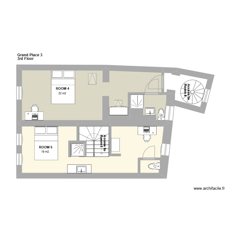 Grand Place. Plan de 0 pièce et 0 m2
