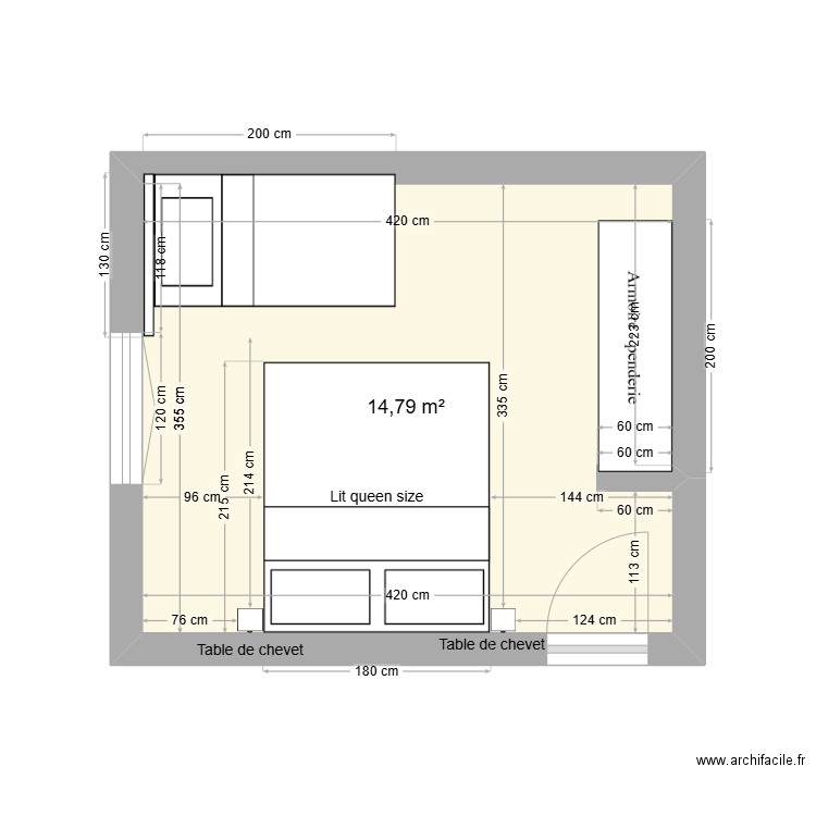 Maman_Chambre_Etage. Plan de 0 pièce et 0 m2