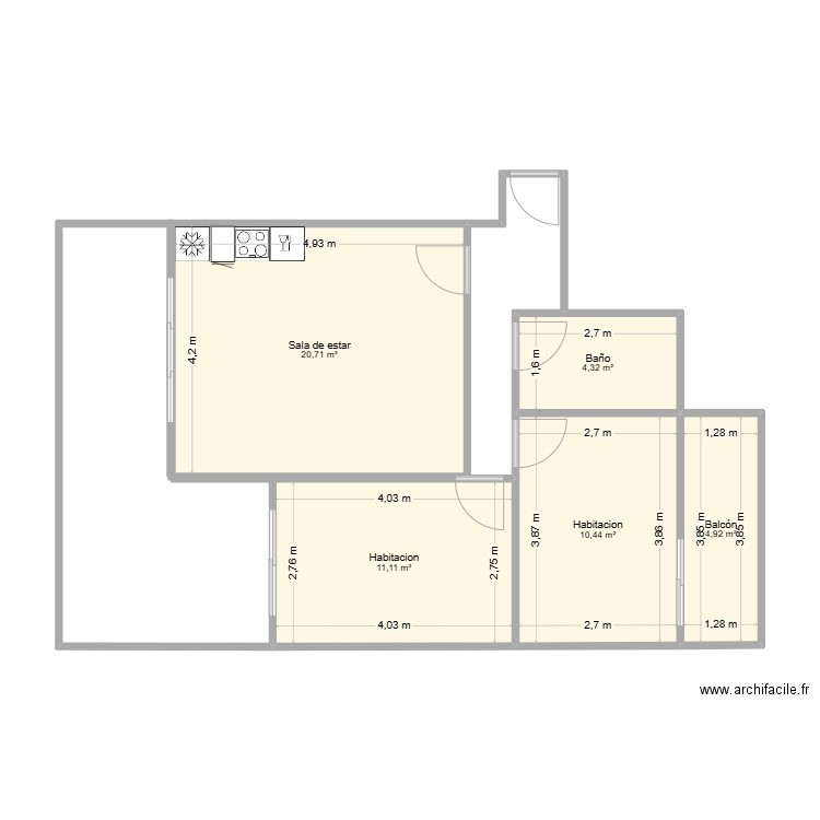 Portal 1 ático A. Plan de 0 pièce et 0 m2
