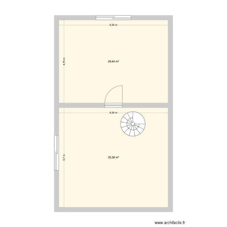 TENGCO HOUSE 3F. Plan de 2 pièces et 65 m2