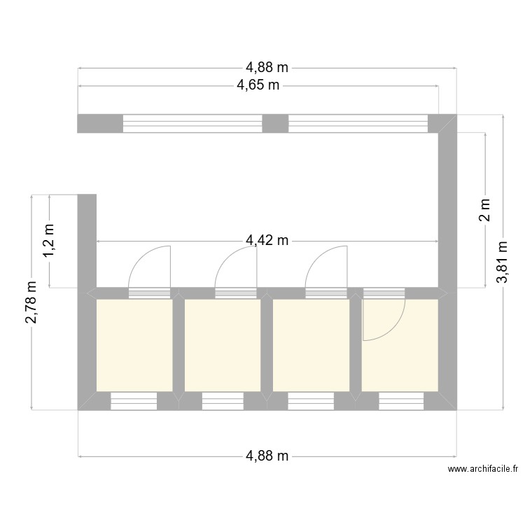 The mosuqe. Plan de 0 pièce et 0 m2