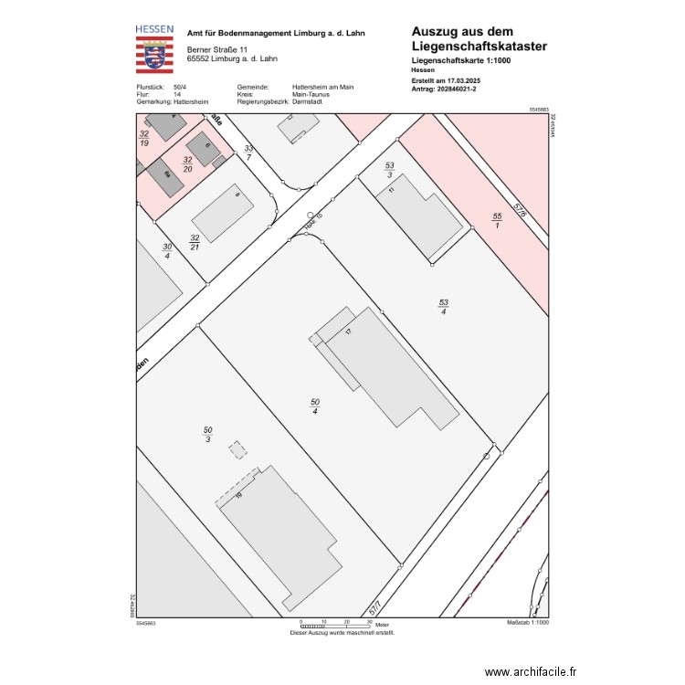 Hattersheim. Plan de 0 pièce et 0 m2