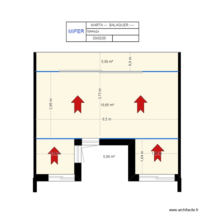 MARTA ---- BALAGUER-------   TERRAZA -----. Plan de 0 pièce et 0 m2