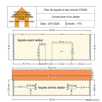 plan des façades et des toitures atelier 2
