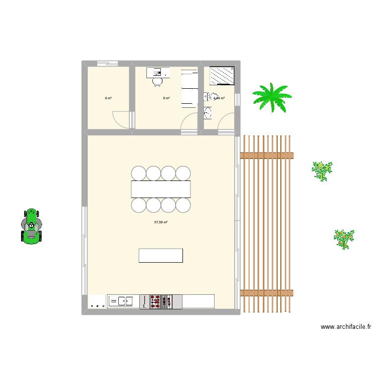 Barbacoa. Plan de 0 pièce et 0 m2