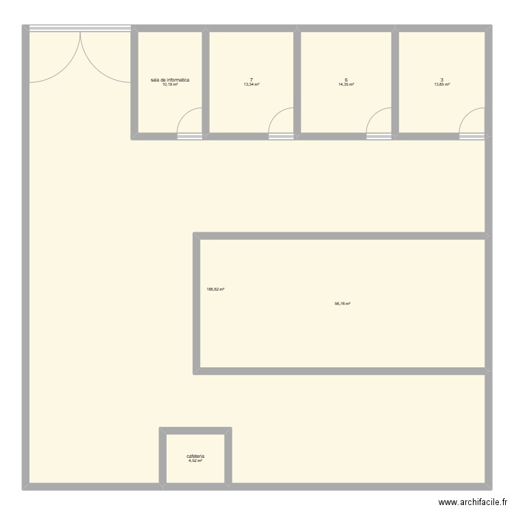 plano del cole. Plan de 0 pièce et 0 m2