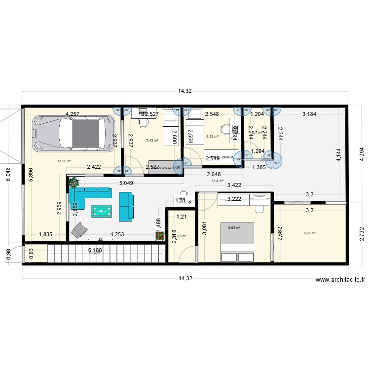 PLANTA - CASA. Plan de 0 pièce et 0 m2