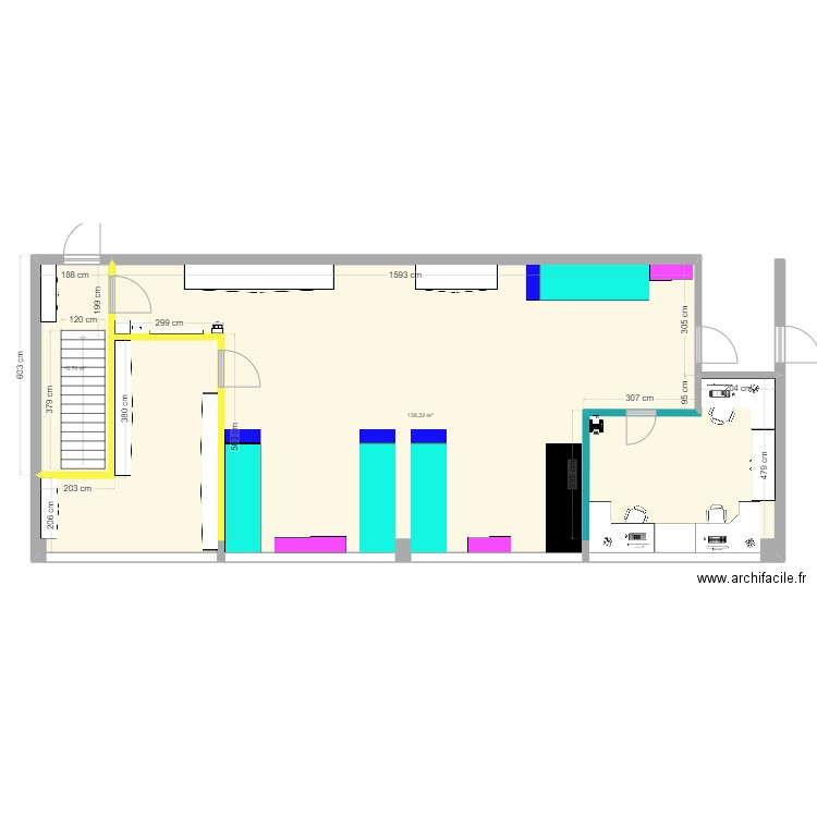 1.OG. Plan de 0 pièce et 0 m2
