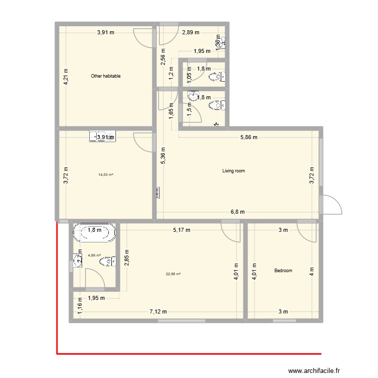 Osss2. Plan de 0 pièce et 0 m2