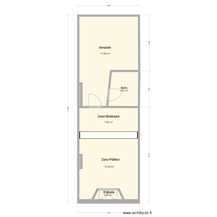 cadiz 81 bajo valencia. Plan de 0 pièce et 0 m2