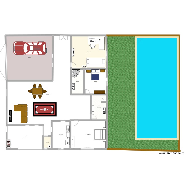 Francés. Plan de 0 pièce et 0 m2