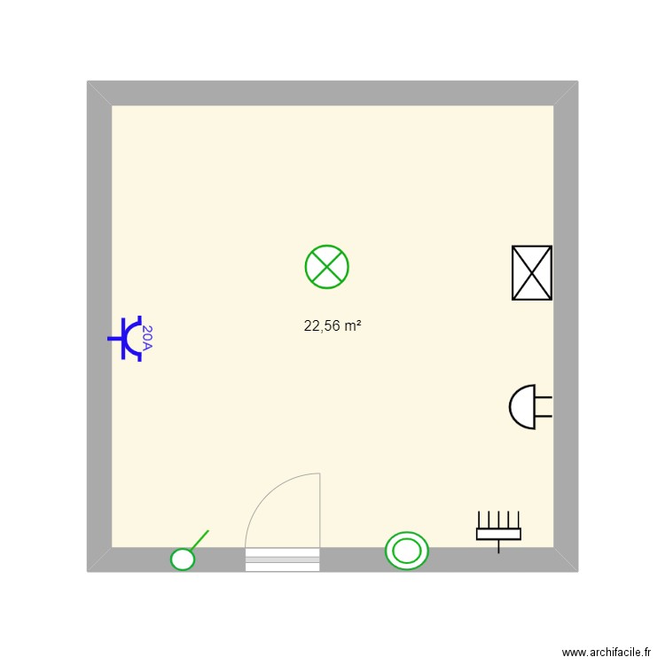 entrada vivienda. Plan de 0 pièce et 0 m2