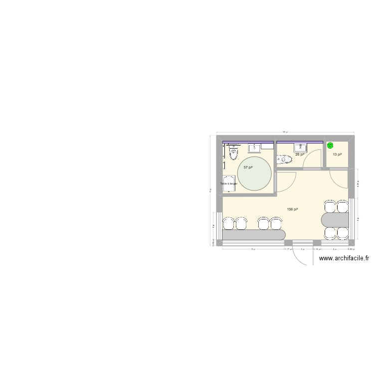 Halte routière V2. Plan de 0 pièce et 0 m2