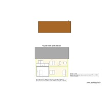 Plan de facade et toiture après