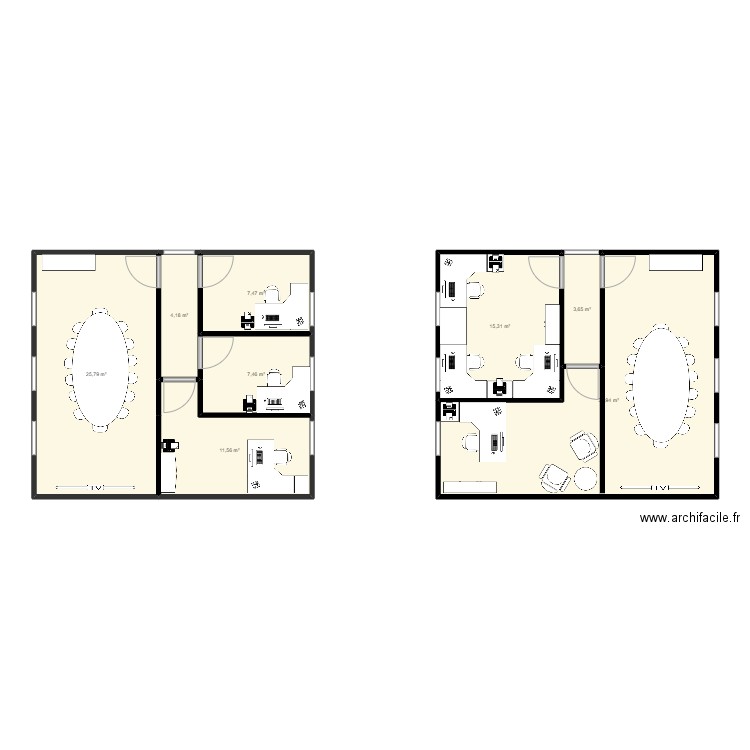 Chalet 1st Floor Option 2. Plan de 0 pièce et 0 m2