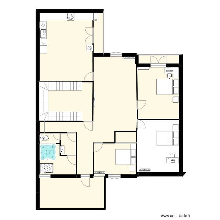 home25. Plan de 11 pièces et 153 m2
