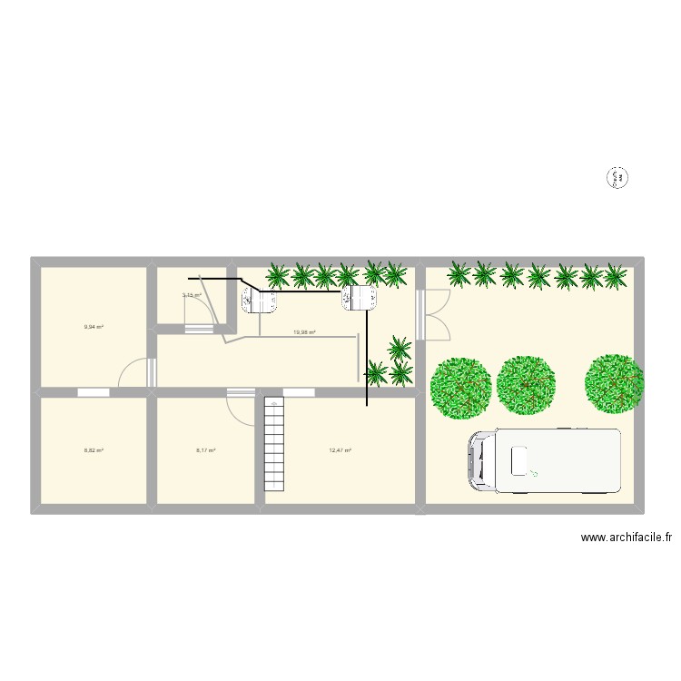 Planos Casa Actual. Plan de 0 pièce et 0 m2