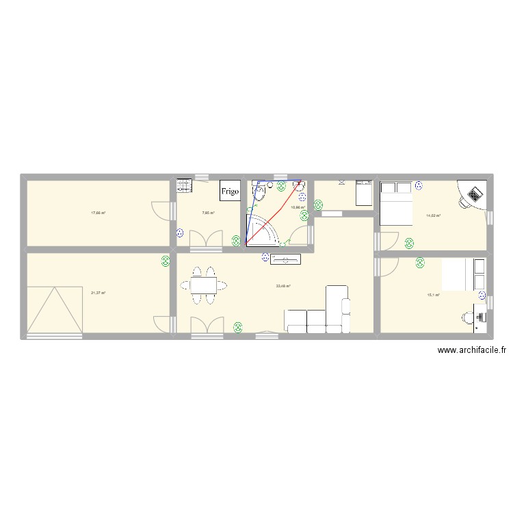 casa rosario. Plan de 0 pièce et 0 m2