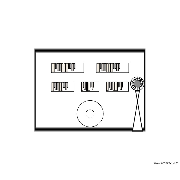 Office wall. Plan de 0 pièce et 0 m2