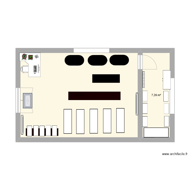 poisson. Plan de 0 pièce et 0 m2